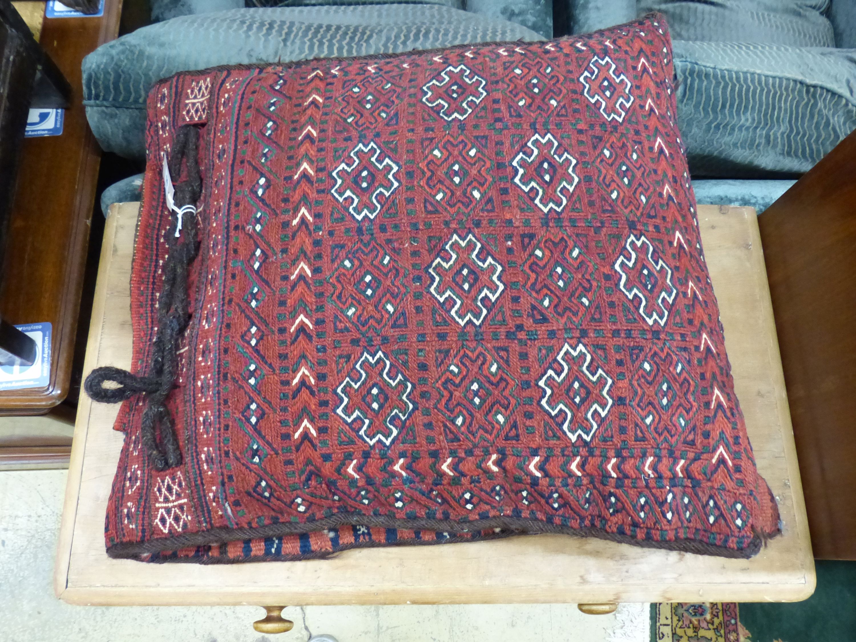 A Tekke saddlebag cushion